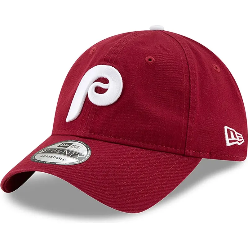 philadelphia-phillies-mlb-9twenty-core-classic-dunkelrote-verstellbare-kappe-von-new-era