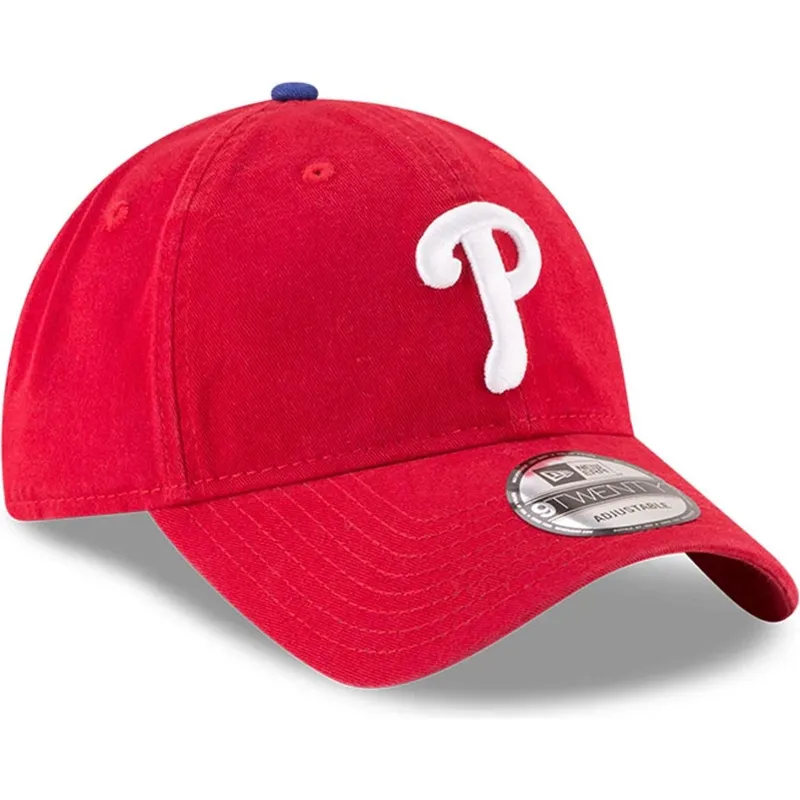 verstellbare-rote-9twenty-core-classic-kappe-mit-gebogenem-schirm-der-philadelphia-phillies-mlb-von-new-era