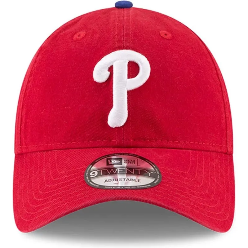 verstellbare-rote-9twenty-core-classic-kappe-mit-gebogenem-schirm-der-philadelphia-phillies-mlb-von-new-era
