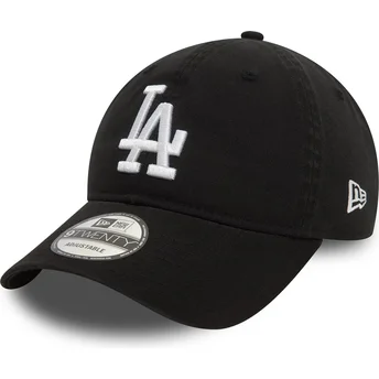 Czapka z zakrzywionym daszkiem czarna regulowana 9TWENTY Washed Los Angeles Dodgers MLB New Era
