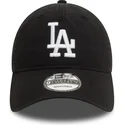 casquette-courbee-noire-ajustable-9twenty-washed-los-angeles-dodgers-mlb-new-era