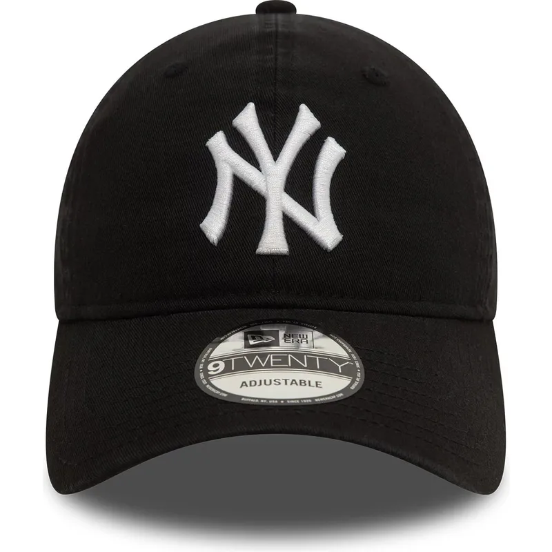 czapka-z-zakrzywionym-daszkiem-czarna-regulowana-9twenty-washed-new-york-yankees-mlb-new-era