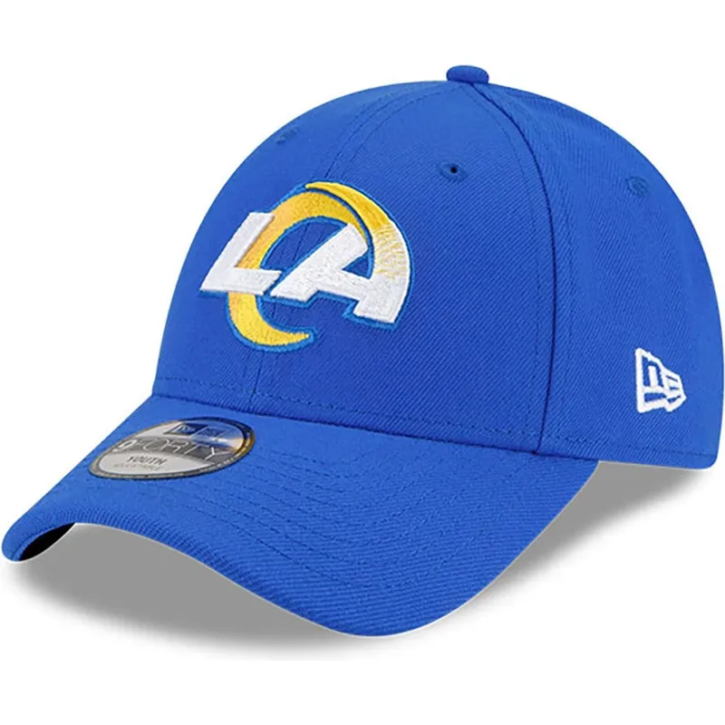 cappello-curvo-blu-regolabile-per-bambino-9forty-the-league-dei-los-angeles-rams-nfl-di-new-era