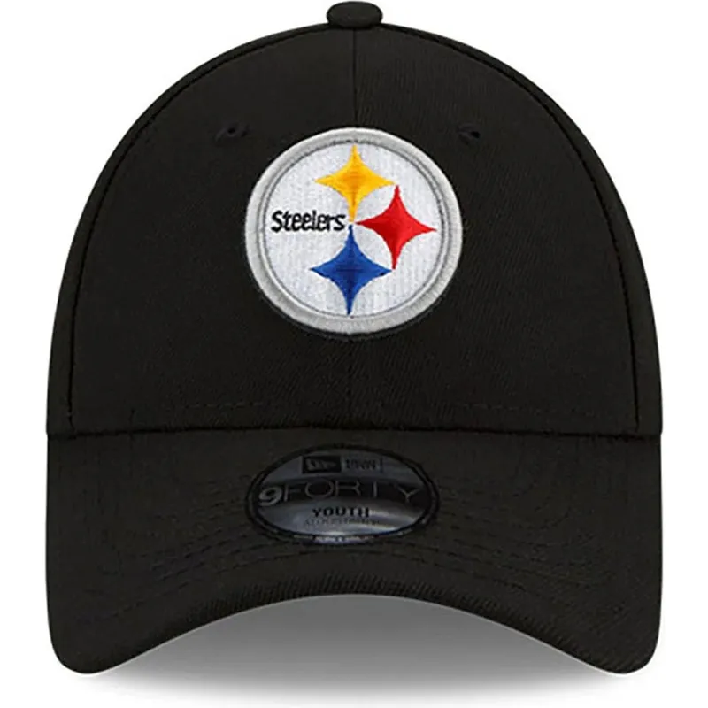 cap-curbata-black-adjustable-strap-pentru-copii-9forty-the-league-de-pittsburgh-steelers-nfl-de-new-era