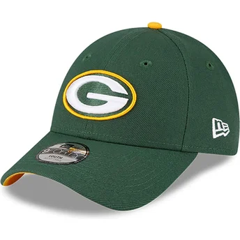 Casquette courbée verte ajustable pour enfant 9FORTY The League Green Bay Packers NFL New Era