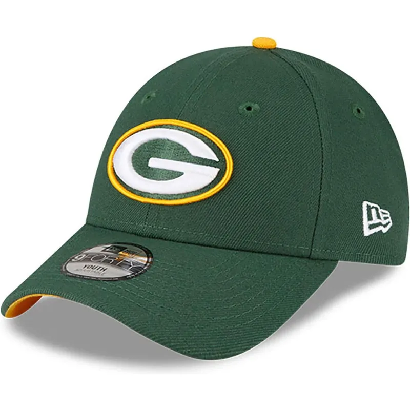 cap-curbata-green-adjustable-strap-pentru-copii-9forty-the-league-de-green-bay-packers-nfl-de-new-era