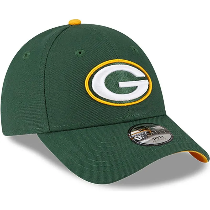 cap-curbata-green-adjustable-strap-pentru-copii-9forty-the-league-de-green-bay-packers-nfl-de-new-era