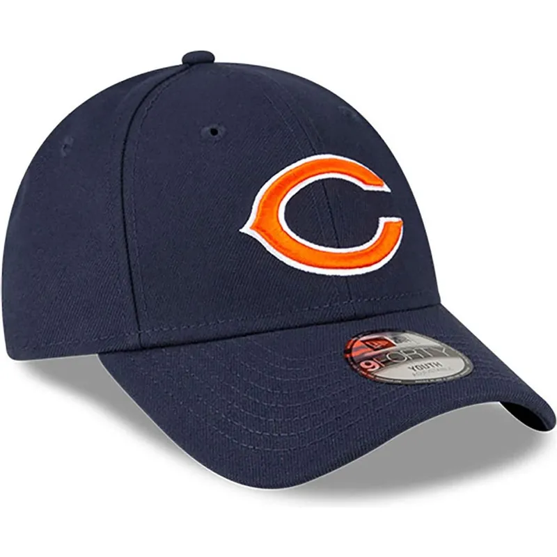 verstellbare-9forty-the-league-kinderkappe-in-marineblau-der-chicago-bears-nfl-von-new-era