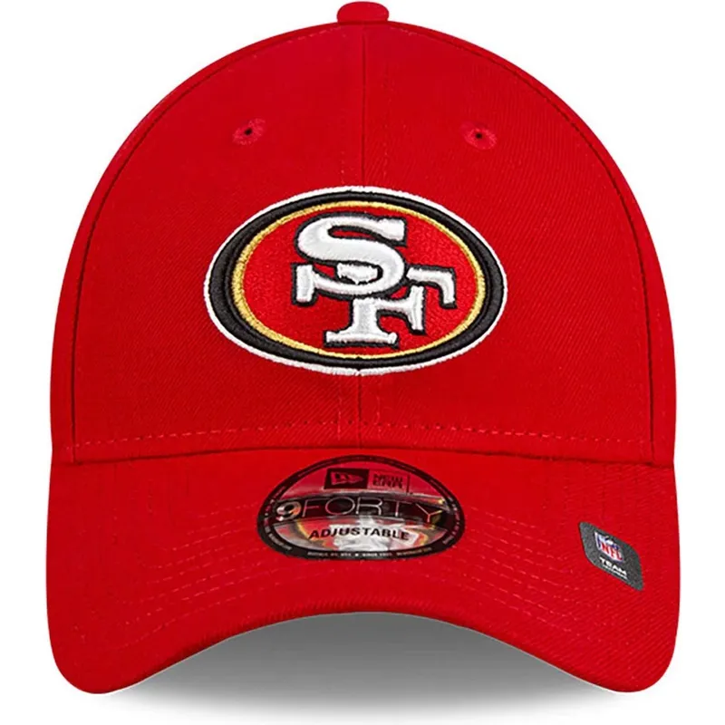 rote-verstellbare-9forty-the-league-team-colour-kappe-der-san-francisco-49ers-nfl-von-new-era