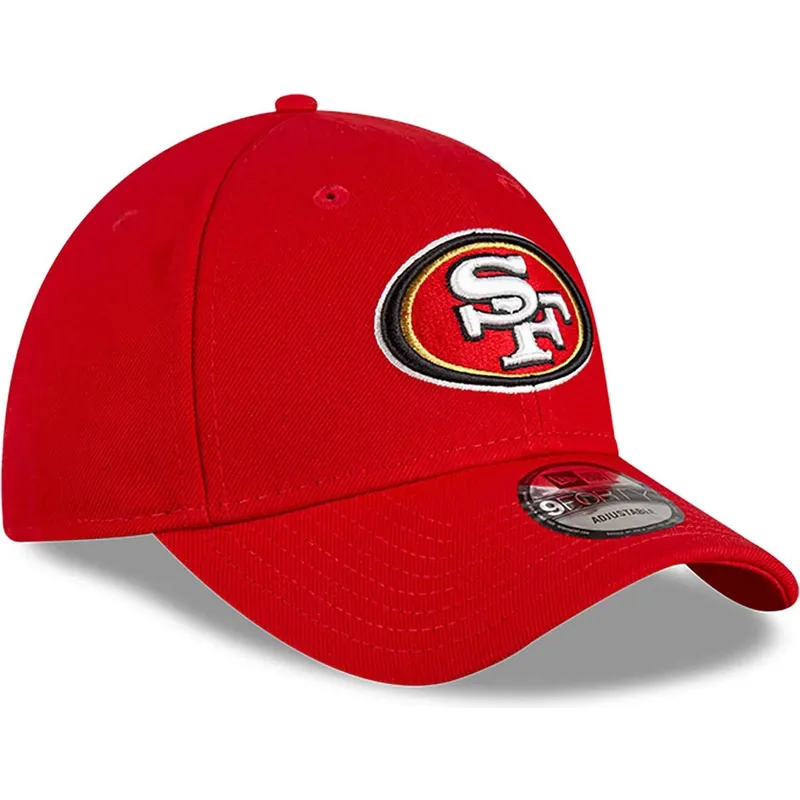 rote-verstellbare-9forty-the-league-team-colour-kappe-der-san-francisco-49ers-nfl-von-new-era