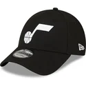 casquette-courbee-noire-ajustable-9forty-the-league-utah-jazz-nba-new-era