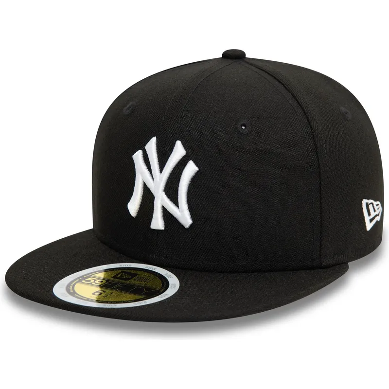 berretto-piatto-nero-regolabile-per-bambino-59fifty-dei-new-york-yankees-mlb-di-new-era