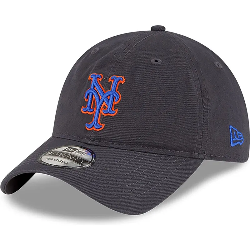 new-era-9twenty-core-classic-verstellbare-graue-kappe-mit-gebogenem-schirm-der-new-york-mets-mlb