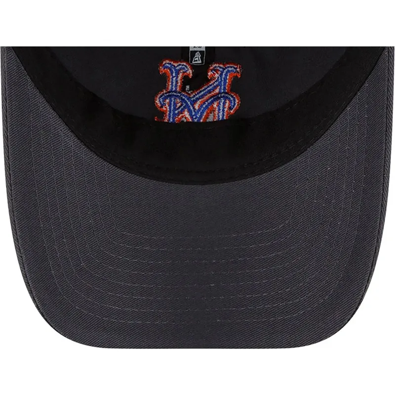new-era-9twenty-core-classic-verstellbare-graue-kappe-mit-gebogenem-schirm-der-new-york-mets-mlb