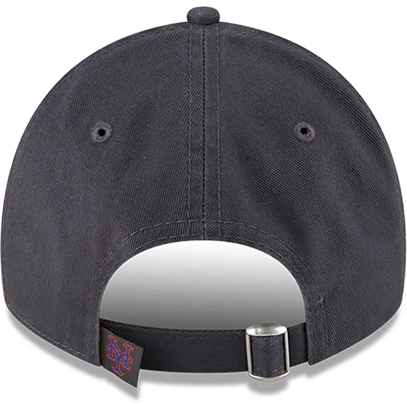 new-era-9twenty-core-classic-verstellbare-graue-kappe-mit-gebogenem-schirm-der-new-york-mets-mlb