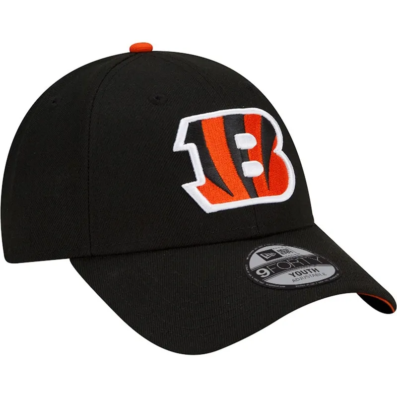 czarna-zakrzywiona-czapka-regulowana-dla-dziecka-9forty-the-league-cincinnati-bengals-nfl-new-era