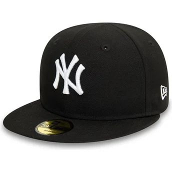 Șepci plată negru fitted pentru copii 59FIFTY My First de New York Yankees MLB de New Era