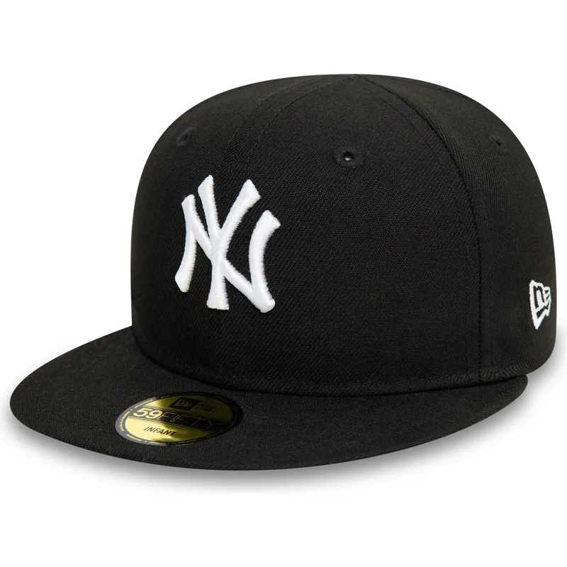 cappellino-nero-piatto-regolabile-per-bambino-59fifty-my-first-dei-new-york-yankees-mlb-di-new-era