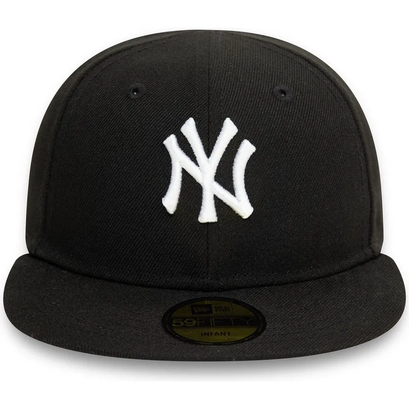 cappello-piatto-nero-chiuso-per-bambino-59fifty-my-first-dei-new-york-yankees-mlb-di-new-era