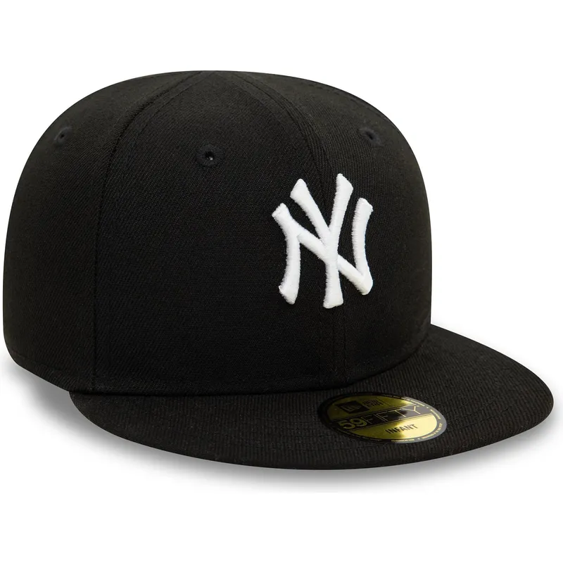 cappello-piatto-nero-chiuso-per-bambino-59fifty-my-first-dei-new-york-yankees-mlb-di-new-era