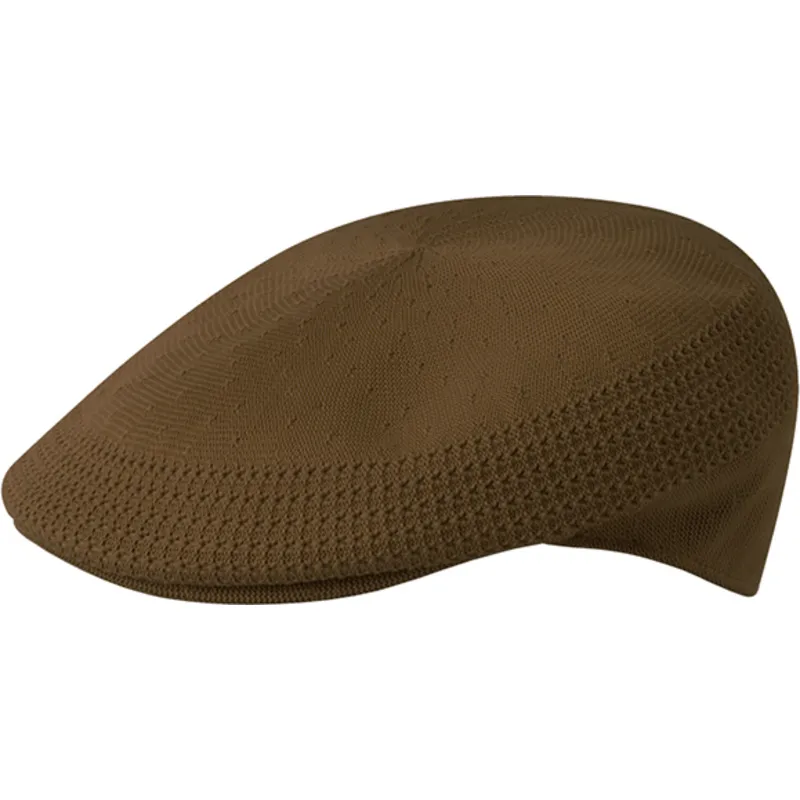 kangol-tropic-504-ventair-brown-flat-cap