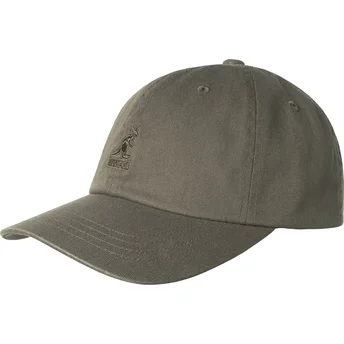 Șepci curbată gri bandă reglabilă Washed Baseball Smog de Kangol
