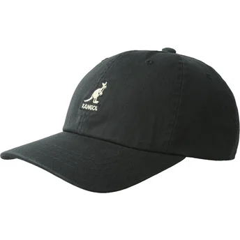 Șepci curbată negru bandă reglabilă Washed Baseball Black de Kangol
