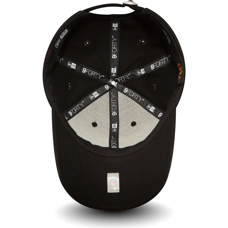 cappellino-nero-curvo-regolabile-9forty-essential-del-manchester-united-football-club-di-new-era