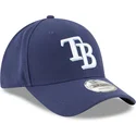 casquette-courbee-bleue-marine-ajustable-9forty-the-league-tampa-bay-rays-mlb-new-era