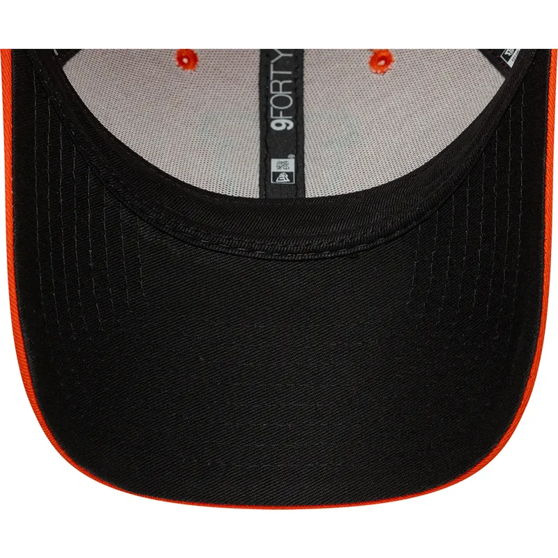 verstellbare-orangefarbene-9forty-core-kappe-mit-gebogenem-schirm-der-aniquiladores-fc-kings-league-von-new-era