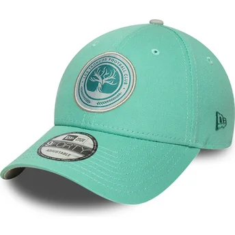 Gorra curva verde ajustable 9FORTY Core de Los Troncos FC Kings League de New Era