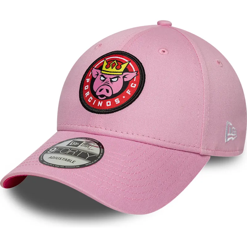 cap-curbata-pink-adjustable-strap-9forty-core-de-porcinos-fc-kings-league-de-new-era