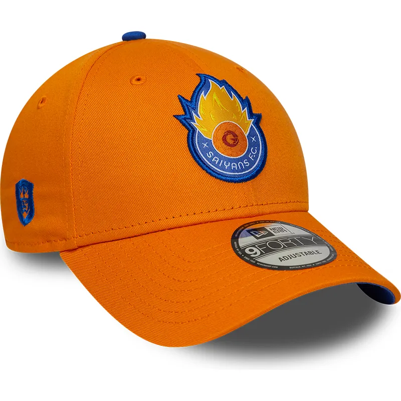verstellbare-orangefarbene-curved-cap-9forty-core-von-saiyans-fc-kings-league-von-new-era