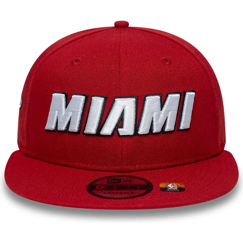 cappellino-piatto-rosso-snapback-9fifty-statement-dei-miami-heat-nba-di-new-era