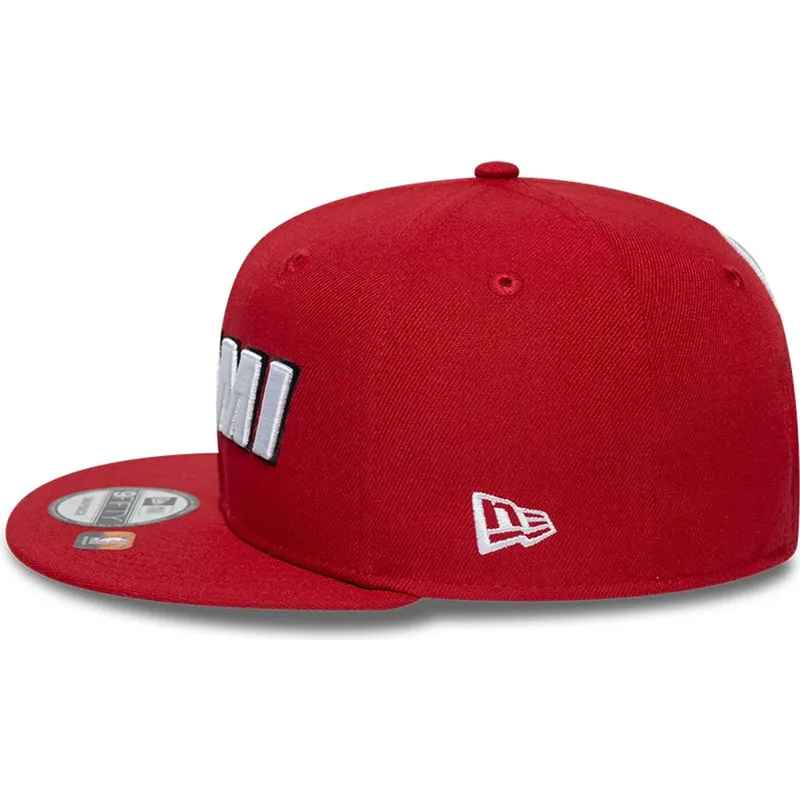 cappellino-piatto-rosso-snapback-9fifty-statement-dei-miami-heat-nba-di-new-era