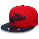 snapback-9fifty-statement-der-los-angeles-clippers-nba-von-new-era-in-rot-und-marineblau