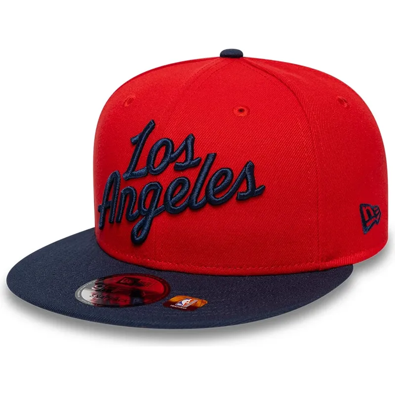 los-angeles-clippers-nba-9fifty-statement-snapback-kappe-in-rot-und-marineblau-von-new-era