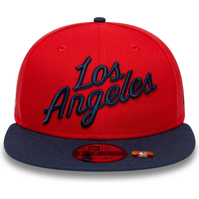 los-angeles-clippers-nba-9fifty-statement-snapback-kappe-in-rot-und-marineblau-von-new-era