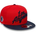 gorra-plana-roja-y-azul-marino-snapback-9fifty-statement-de-los-angeles-clippers-nba-de-new-era