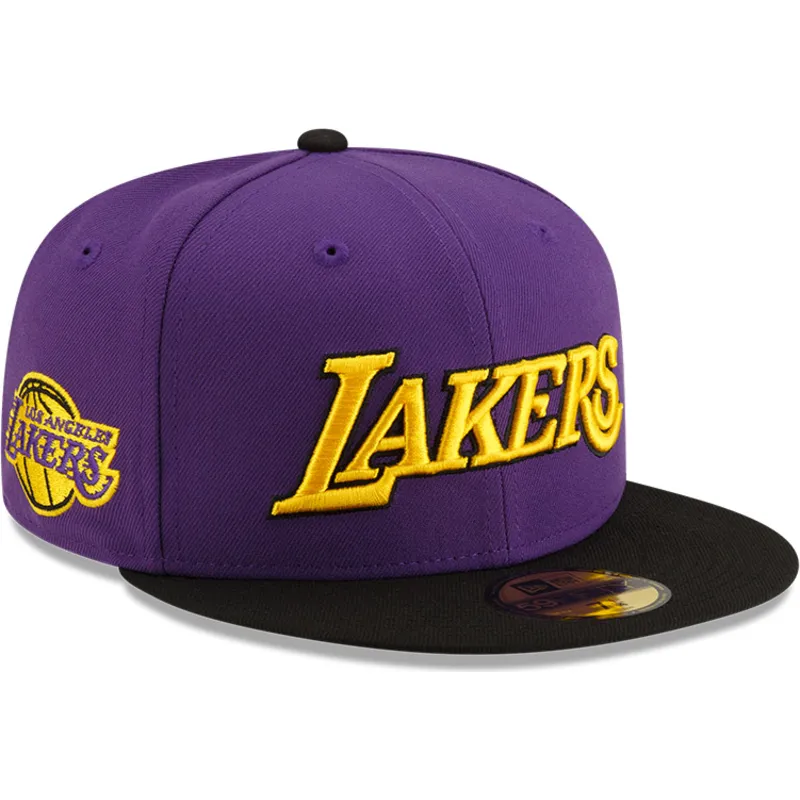 los-angeles-lakers-nba-59fifty-statement-lila-och-svart-justerbar-flat-keps-fran-new-era