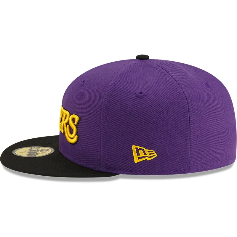 los-angeles-lakers-nba-59fifty-statement-lila-och-svart-justerbar-flat-keps-fran-new-era