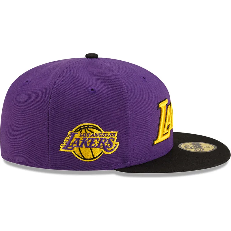 los-angeles-lakers-nba-59fifty-statement-lila-och-svart-justerbar-flat-keps-fran-new-era