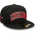 schwarze-enganliegende-59fifty-statement-flat-cap-der-chicago-bulls-nba-von-new-era