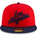 rot-marineblaue-anliegende-59fifty-statement-flat-cap-der-los-angeles-clippers-nba-von-new-era