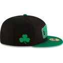 cappellino-piatto-nero-e-verde-regolabile-59fifty-statement-dei-boston-celtics-nba-di-new-era