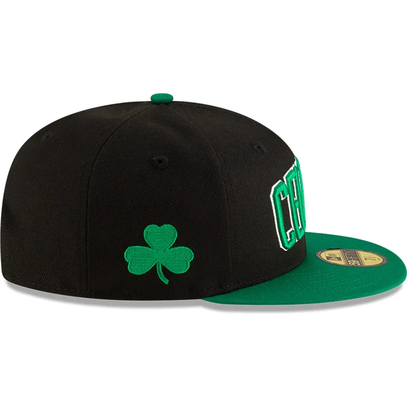 boston-celtics-nba-59fifty-statement-schwarze-und-grune-flat-cap-von-new-era