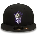 svart-justerbar-flat-keps-59fifty-classic-sacramento-kings-nba-fran-new-era