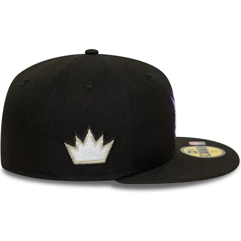 cappellino-nero-piatto-regolabile-59fifty-classic-dei-sacramento-kings-nba-di-new-era