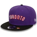 casquette-plate-violette-et-noire-snapback-9fifty-classic-toronto-raptors-nba-new-era