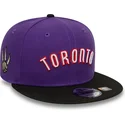cappello-piatto-viola-e-nero-snapback-9fifty-classic-di-toronto-raptors-nba-di-new-era